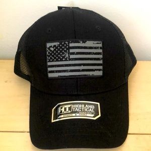 U.S.A. flag black mesh cap 🧢
